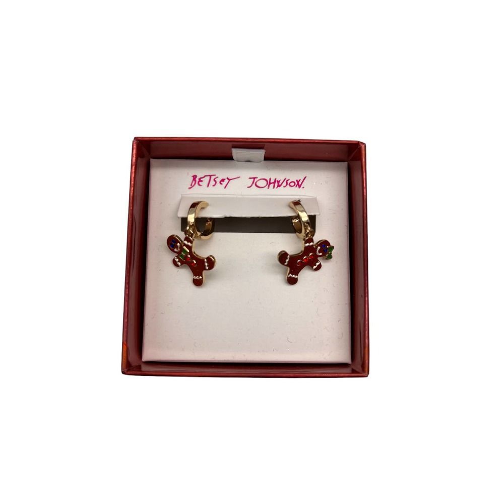 Betsey Johnson Gingerbread Earrings